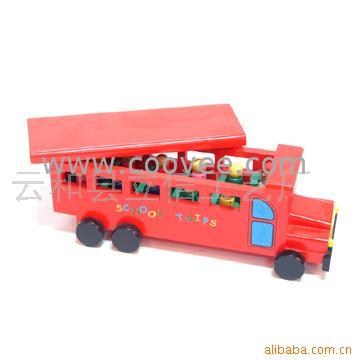 木制玩具-校车(LX448-S)