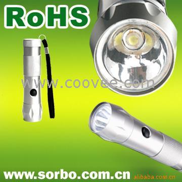 1W大功率金属手电筒,LED手电筒