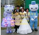 河北跳跳熊卡通服装供应新疆婚庆卡通人偶服装KT猫