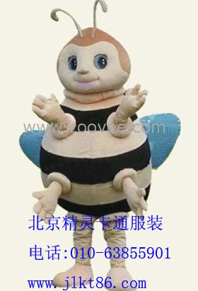 厂家直接供应北京精灵卡通服装,婚庆礼品,行走人偶卡通小蜜蜂