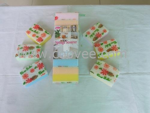 印花海绵百洁布,清洁用品,日用品,家居用品等