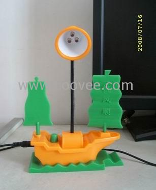 供应USB帆船LED灯,帆船LED灯,新款电脑台灯,3颗LED台灯,电子礼品