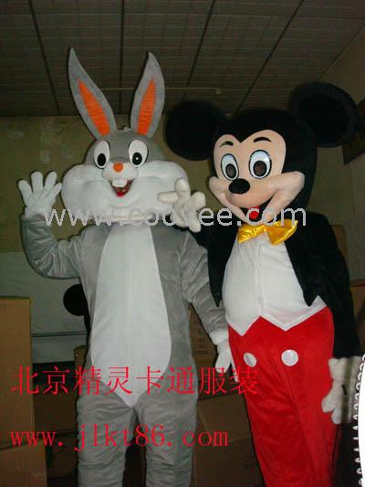 出售北京精灵卡通服装,卡通人偶服饰,米老鼠兔八哥