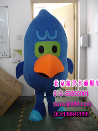 供应北京精灵卡通服装,毛绒卡通人偶服饰,周报形象