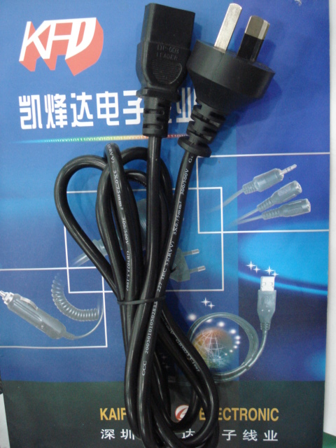 澳标品字尾电源线