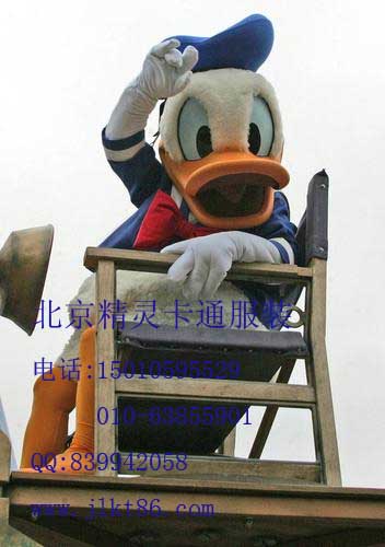 供应唐老鸭卡通服装,北京精灵卡通服装,充气气模