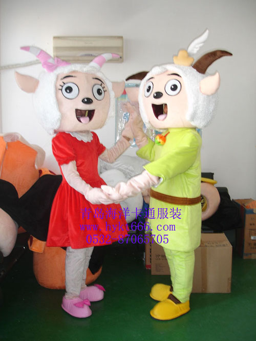 出售山东青岛海洋卡通人偶服装,甘肃卡通人偶美羊羊