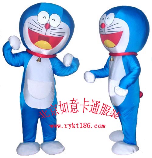 出售北京如意卡通服装,机器猫卡通人偶服饰