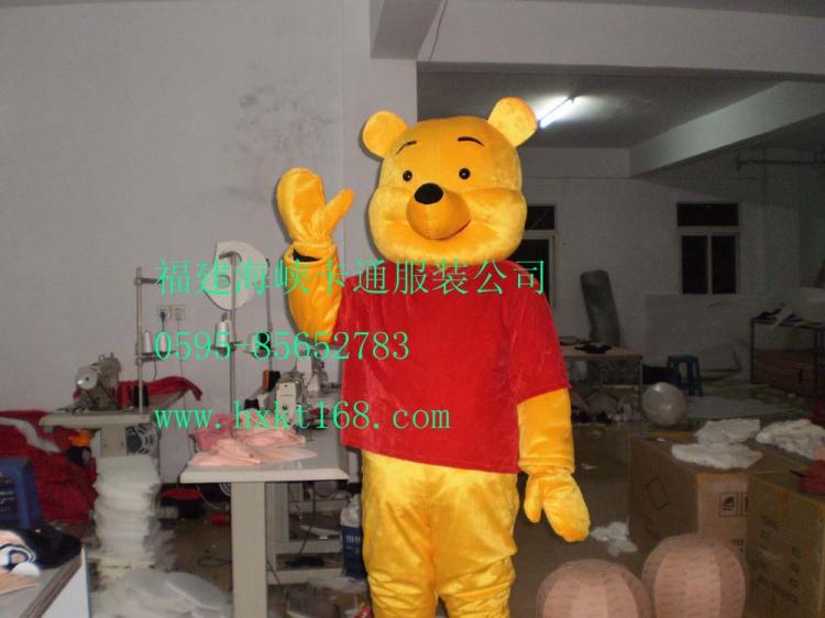 供应福建厦门米老鼠卡通服装演出卡通服装/重庆动漫卡通服饰维尼熊