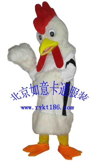 批发北京如意卡通服装,毛绒卡通服饰,大公鸡
