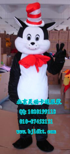 出售北京灵动卡通服装,毛绒人偶服装,魔法猫