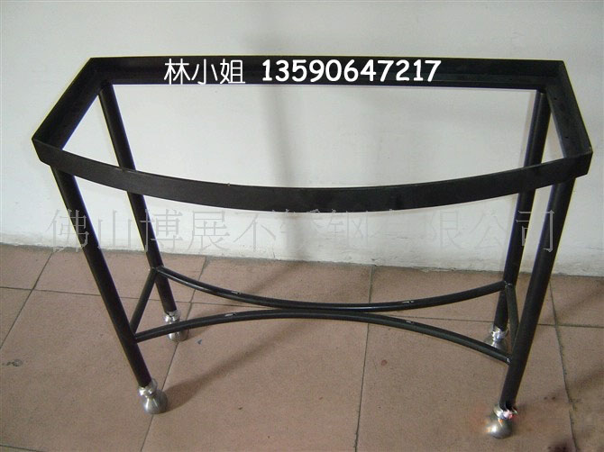 不锈钢PVD真空电镀黑钛茶几加工