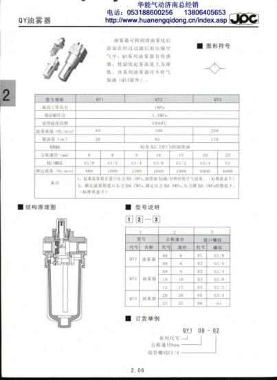 杰菲特QY油雾器