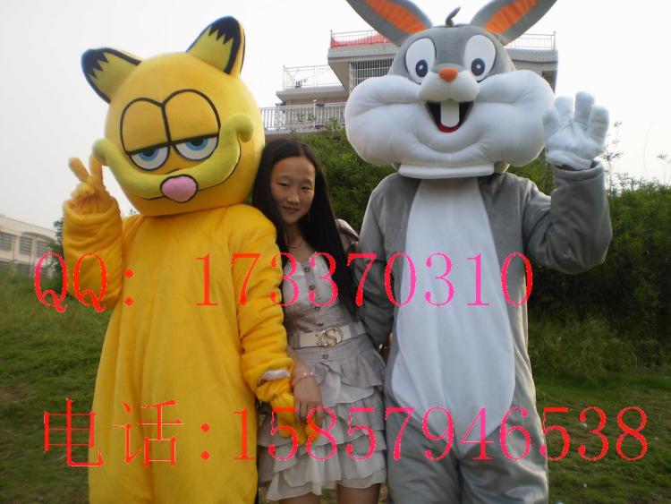 供应加菲猫卡通服装北京卡通人偶
