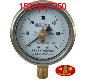矿用双耐震压力表
