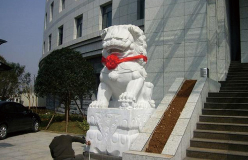 嘉祥金城石雕狮子石材