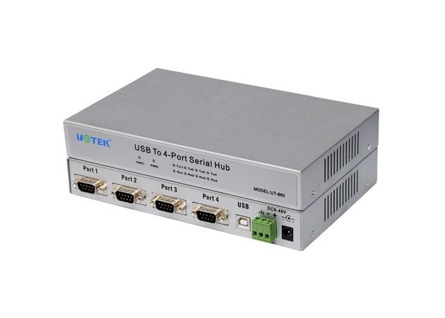 USB2.0到四串口(RS-232)高速转换器型号:UT-860