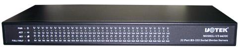 10/100TCP/IP到三十二口RS-232串口服务器型号:UT-6632C