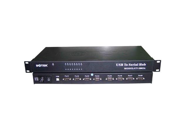 USB2.0到八口(RS-485/422)高速光电隔离转换器型号:UT-2003A