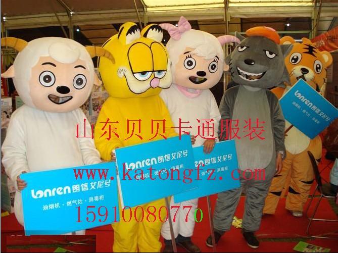 卡通服装喜洋洋灰太狼米奇卡通动漫行走人偶服饰道具