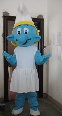 卡通人偶服装,人偶服饰,表演服装蓝精灵