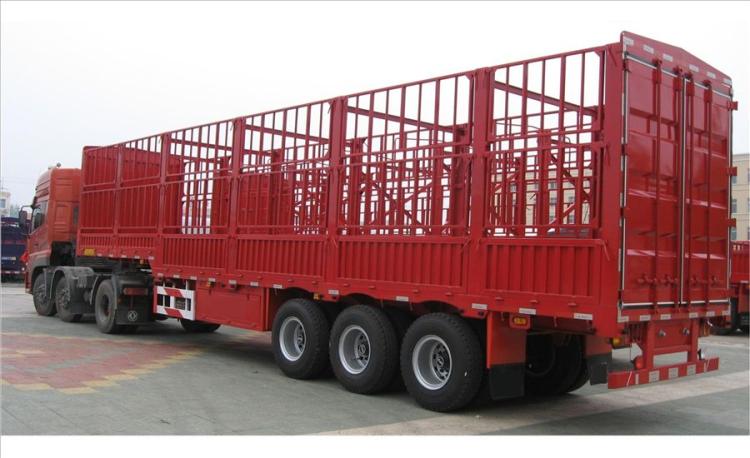 梁山轻型挂车鹅颈仓栏13米半挂车 品牌:二手货车买卖,全新挂车销售