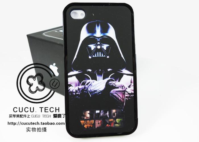 供应iphone4外壳动漫机器人苹果4代手机套
