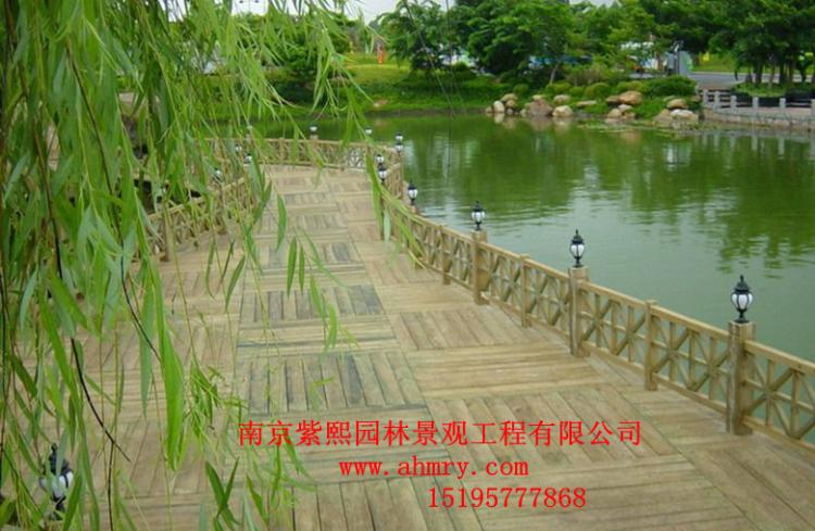 电议品牌:佳园景观 型号:jy-03仿木栈道,水泥仿木栈道供应商:泰安