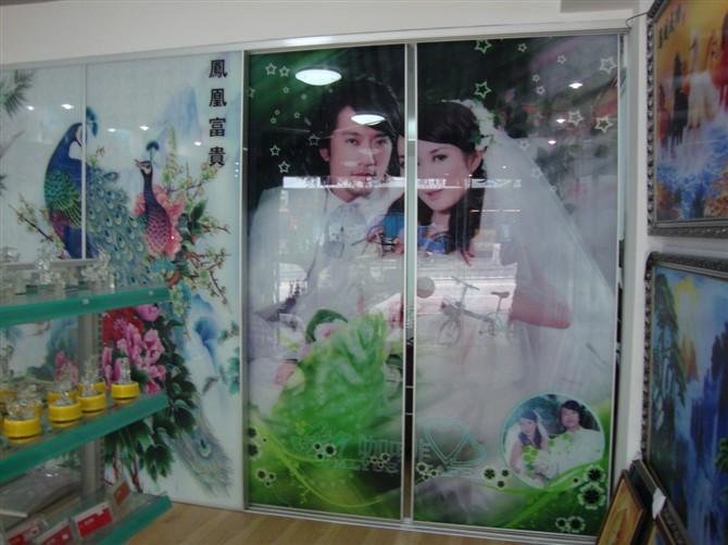 3D效果玻璃门印花机器