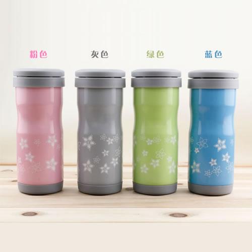 保温杯批发★双层广告杯