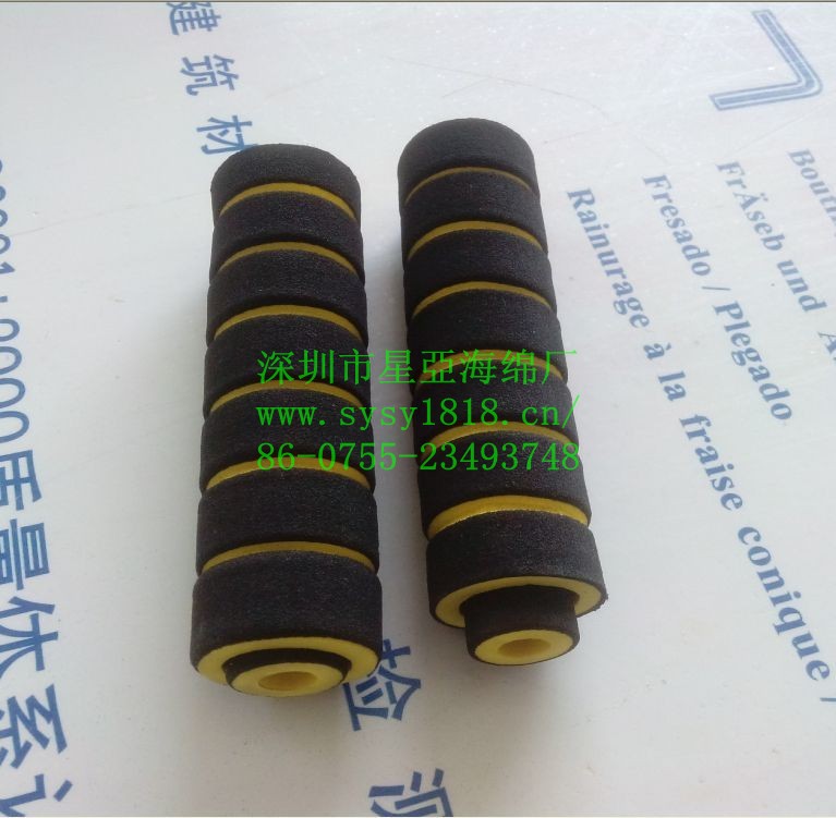 供应NBR橡塑把套定做 NBR海绵把套 自行车海绵把套