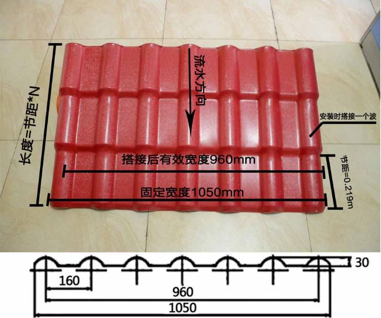 树脂瓦2.5mm树脂瓦