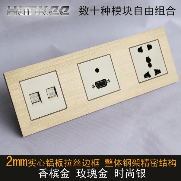3.5耳机VGA网络电源多媒体插座