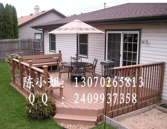 供应后花园木要塑地板/花园塑木地板