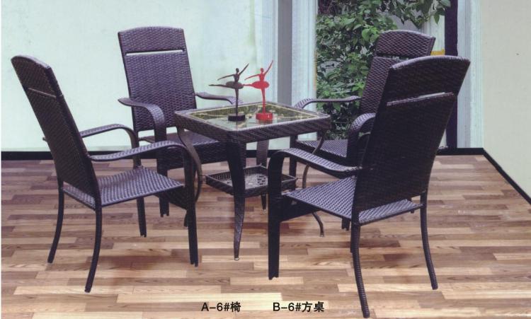 定做户外休闲桌椅,藤编桌椅