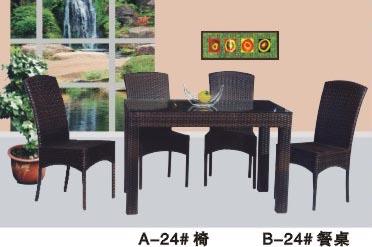 生产庭院仿藤桌椅组合,户外藤编家具