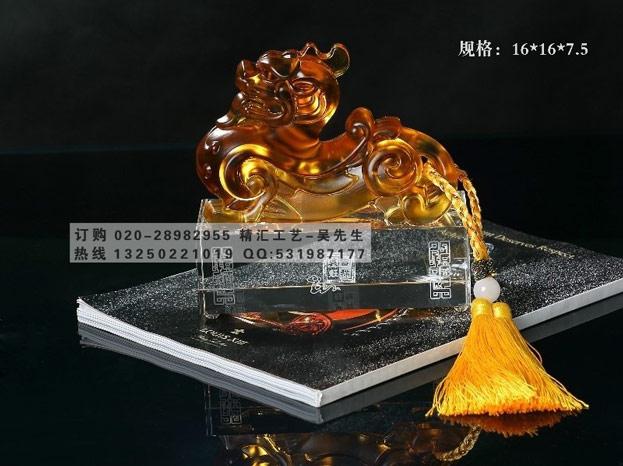 广州琉璃貔貅纪念品,招财礼品定做