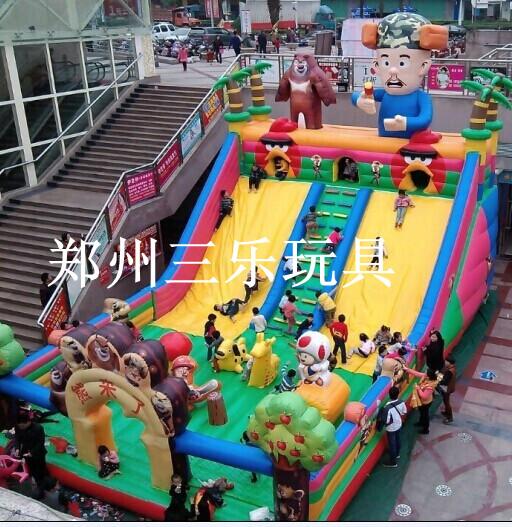 河北承德公园经营充气大滑梯现货98平方