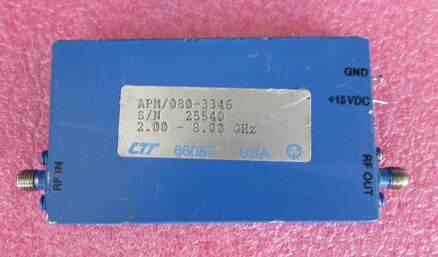 CTT进口 1.5-8GHz 48dB 33dBm/2W SMA射频低噪声高功率放大器