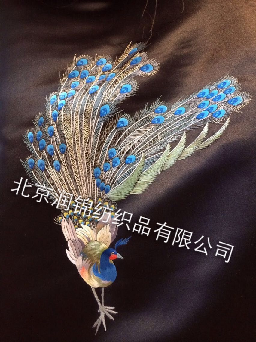 北京丽绣坊手绣苏绣经典小雀
