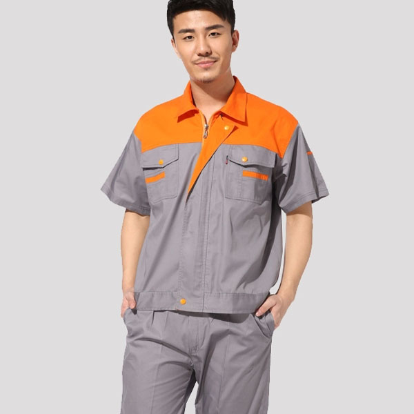 酒店工作服夏装男 酒店工程部套装 电工机修工制服短袖