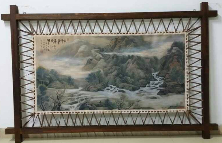 广州市天洋皮厂旗下产品辽阔山水皮画