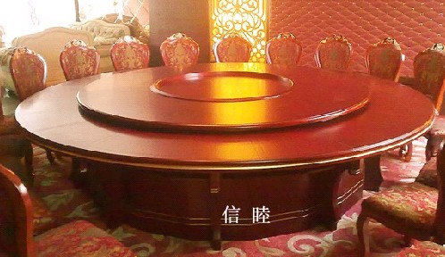 武汉信睦木转盘电动餐桌