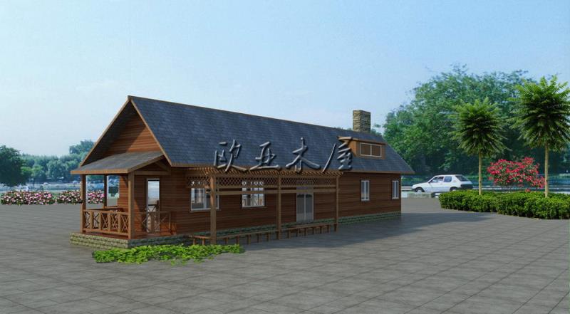 度假木屋原生态环保木结构成品房屋欧美风格别墅