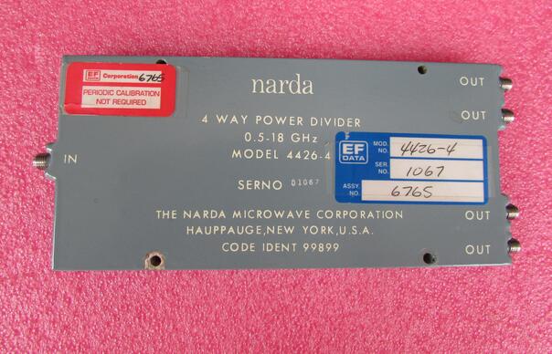 4426-4 narda 0.5-18GHz SMA 一分四 射频微波同轴功率功分器