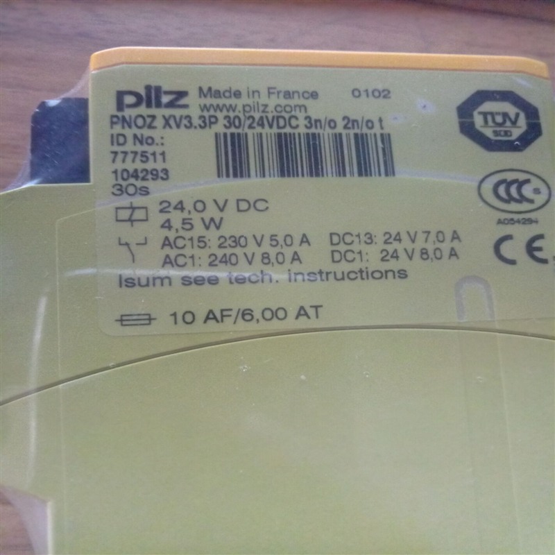 ȫ̵777500PILZƤPNOZ XV2P 30/24VDC 2n/o 2n/o t