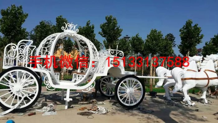 不锈钢马车雕塑厂家直销 行