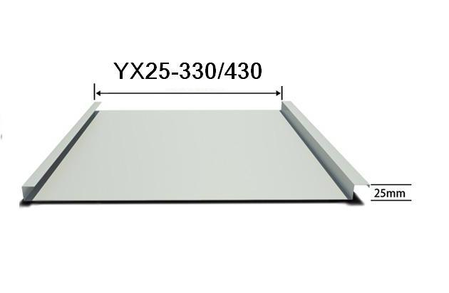 供应0.7厚YX25-430金属屋面钛锌板价格实惠