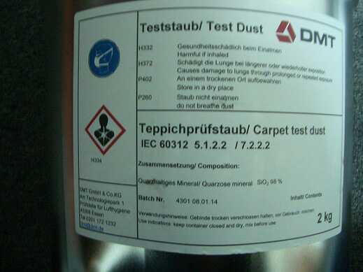 DMT test dust type 8