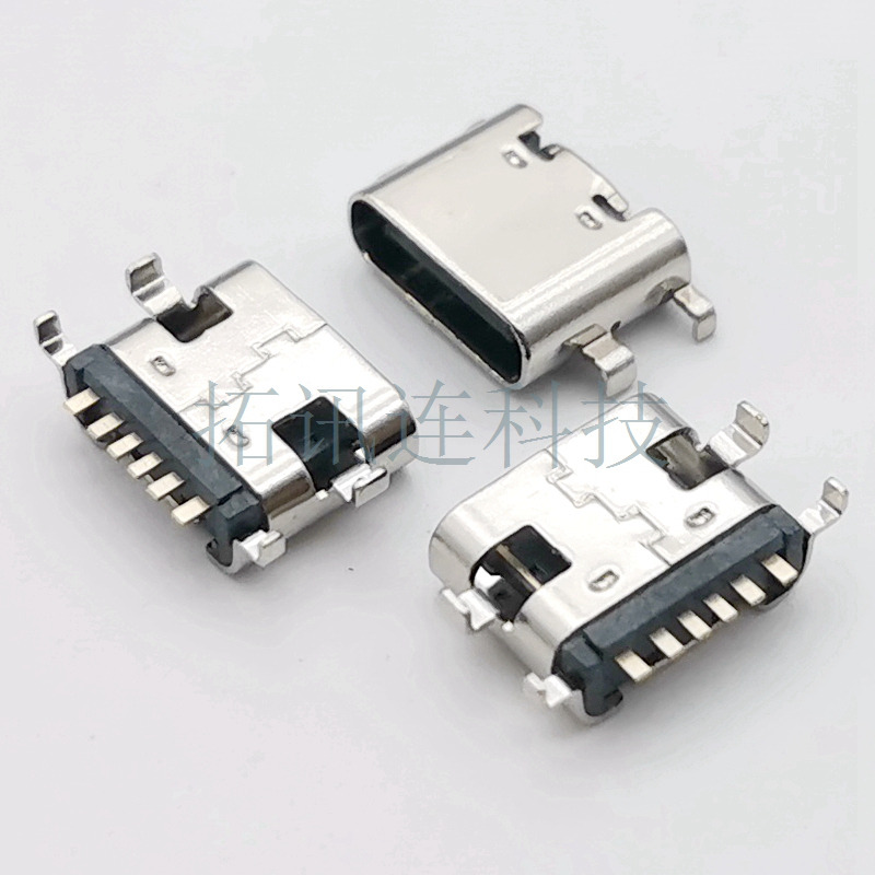 USB 3.1 ʽtype c  6PINĸ ĽSMT 0.8/1.6